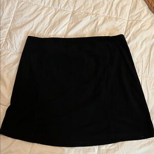 Classic Suede Black Women's Skirt